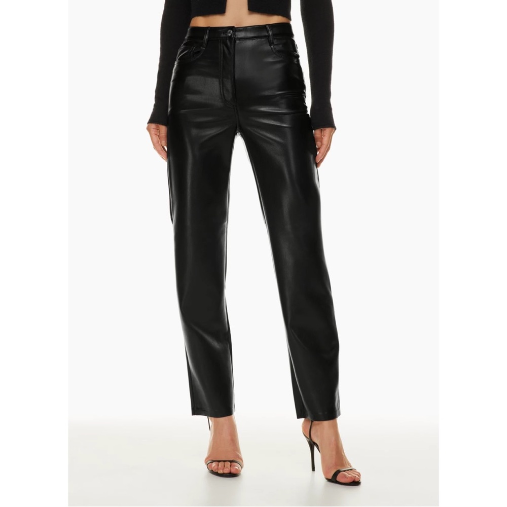 Aritzia Wilfred The Melina Pant - High-Waisted Vegan Leather Pants, Size 0